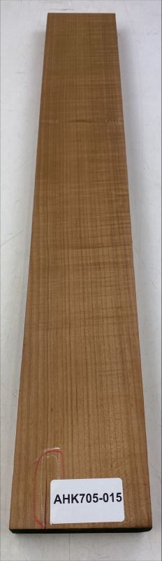 Neck Michigan Maple, flamed & roasted "Caramel"  747x110x28mm  Unique Piece #015